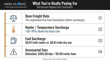 Four hidden refrigerated shipping cost components beyond base freight rate