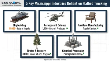 Five Mississippi industries driving flatbed trucking demand and freight volume