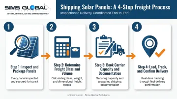 4-step process for safely shipping solar panels via freight