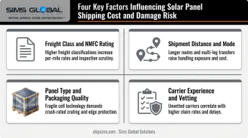 four factors affecting solar panel shipping cost and safety