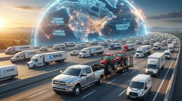 Sims Global Solutions fleet and carrier network operations map