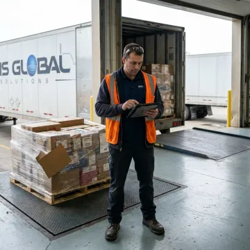 Logistics coordinator tracking expedited LTL freight