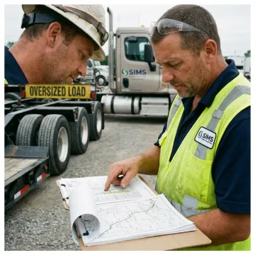 Heavy haul route planning and permits