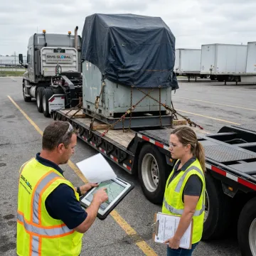 Heavy haul team planning route and equipment