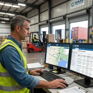 Freight coordinator tracking shipments