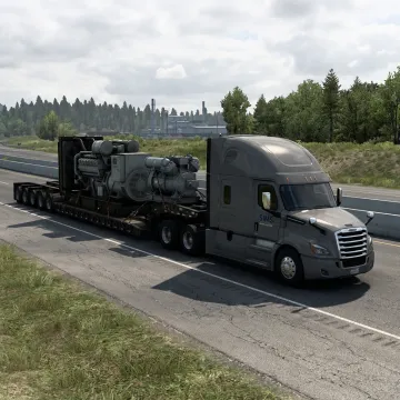 Heavy haul trailer planning an oversized equipment move