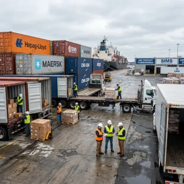 Freight forwarding at Boston port