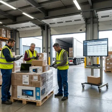Consumer electronics logistics warehouse