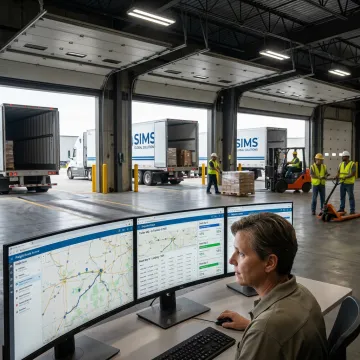 Logistics coordinator tracking expedited freight