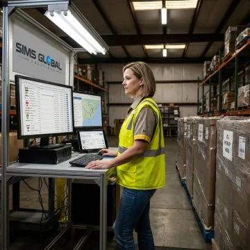 Logistics coordinator tracking LTL freight shipments
