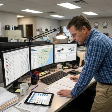 Flatbed trucking route planning and freight coordination