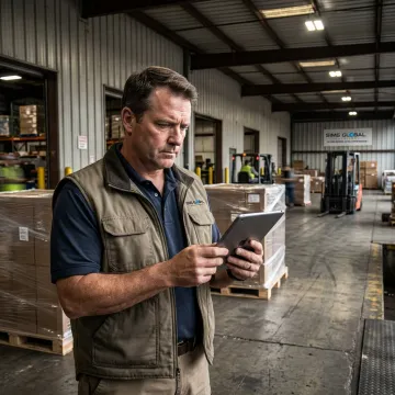 Logistics coordinator tracking LTL freight shipments
