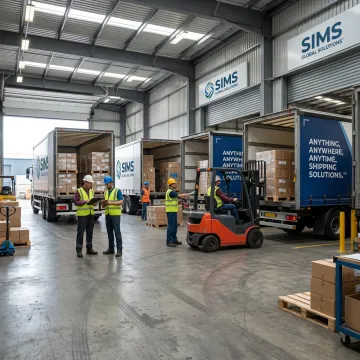 Wisconsin 3PL logistics warehouse and freight trucks