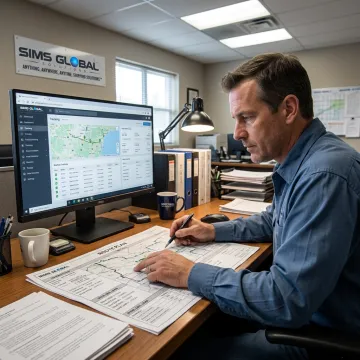 Logistics team planning a steel coil flatbed shipment
