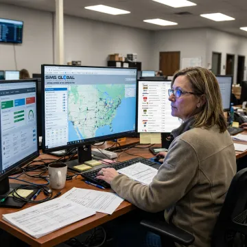 Logistics team reviewing fulfillment and shipment tracking