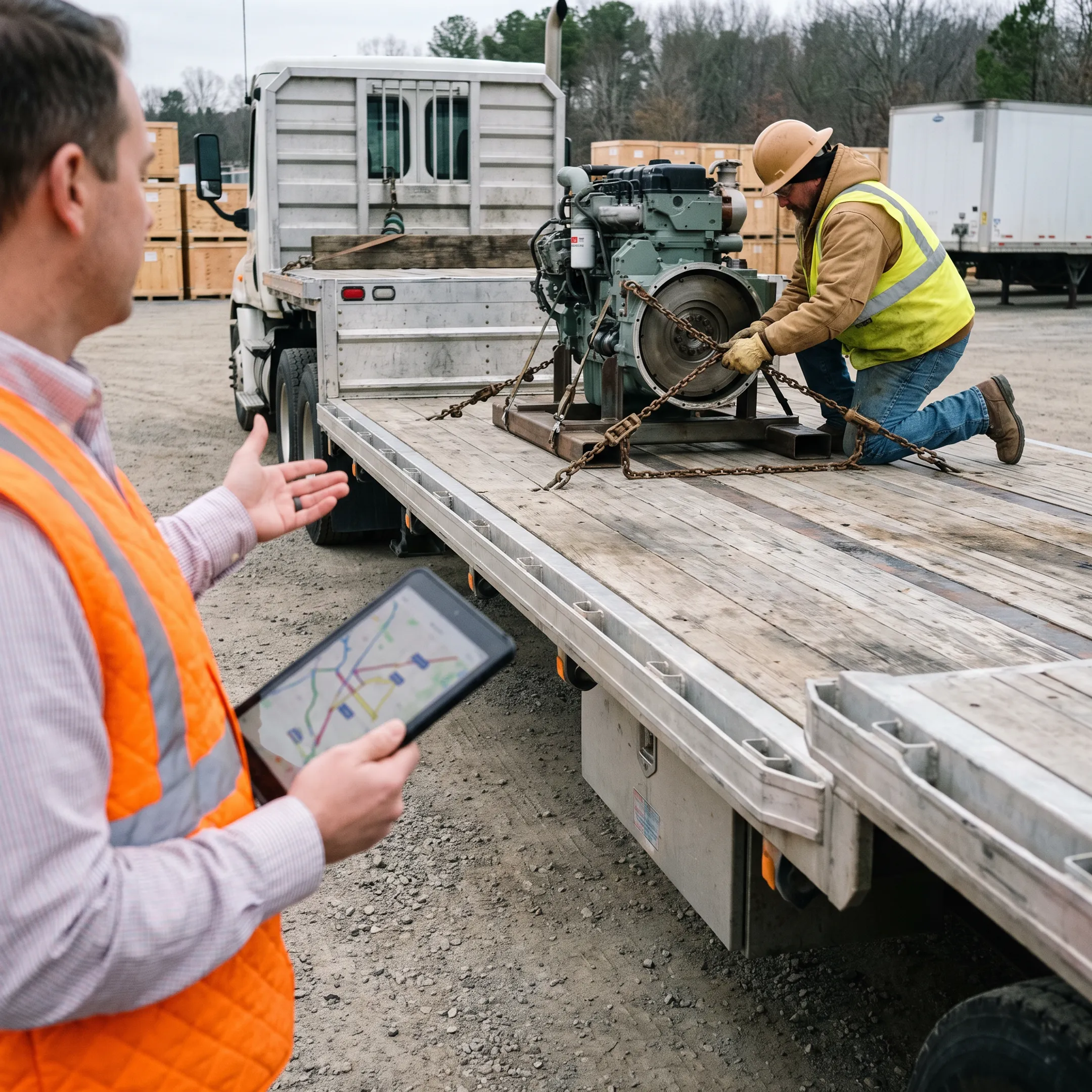 Flatbed freight planning and load securement