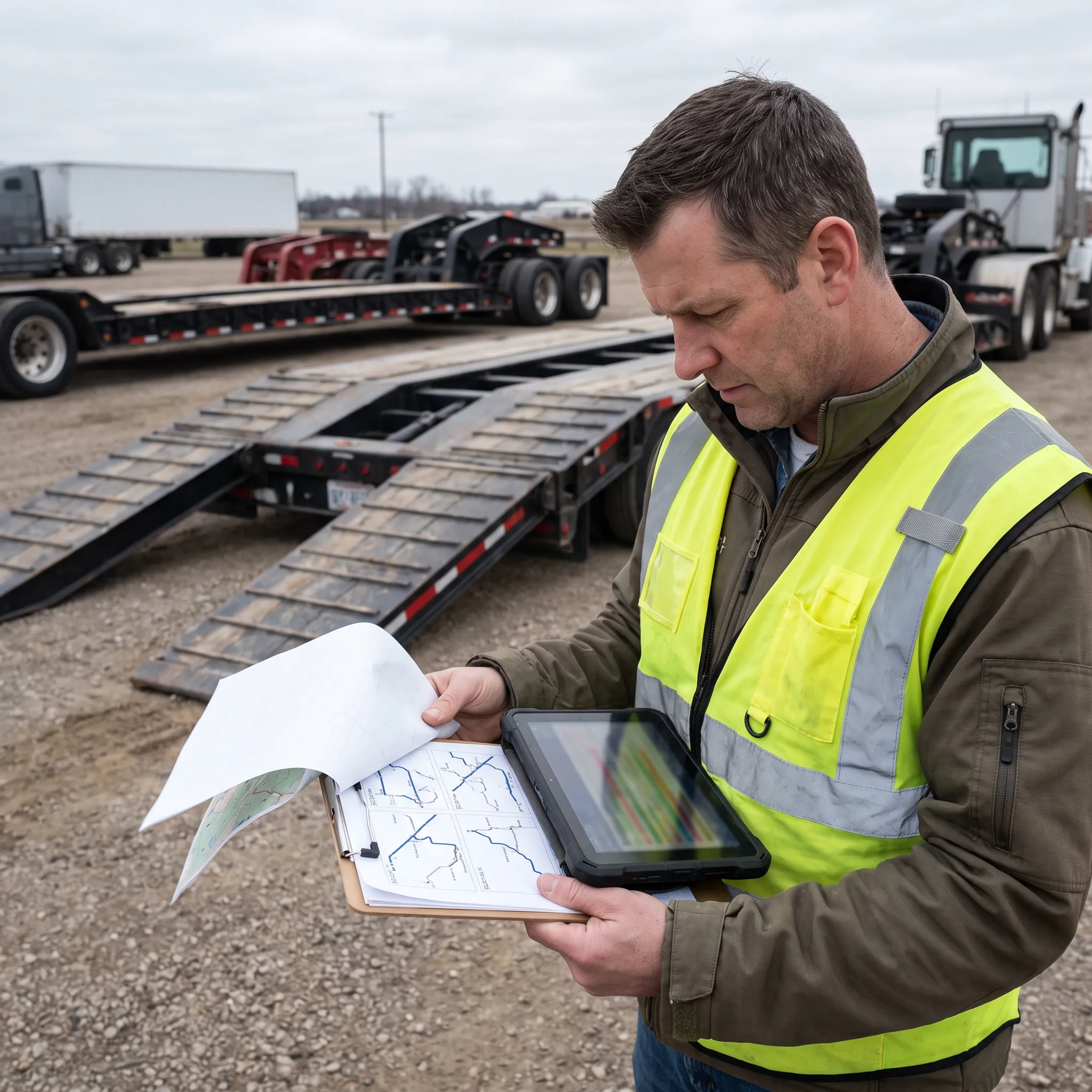 Heavy haul route planning and permits