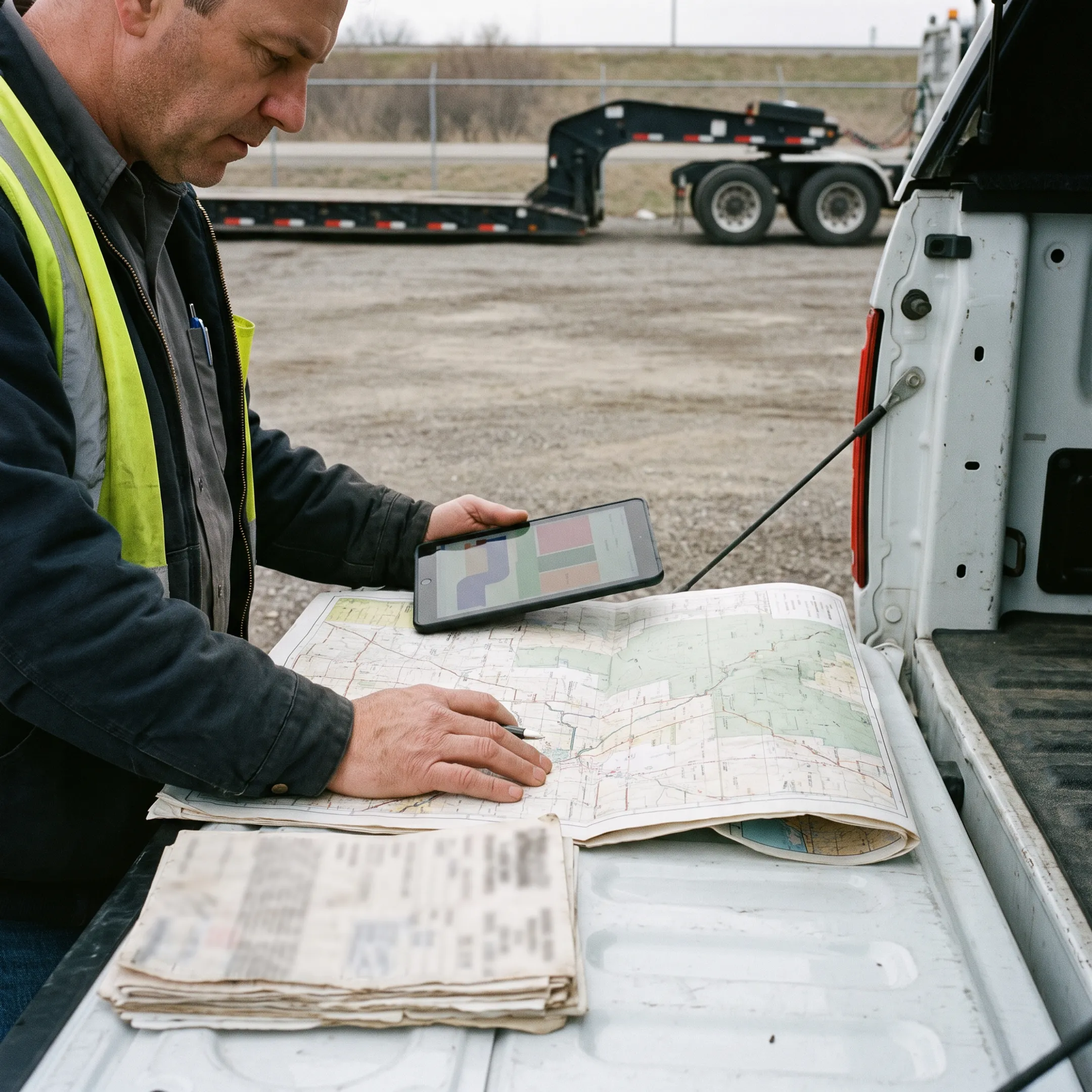 Oversize load route planning process