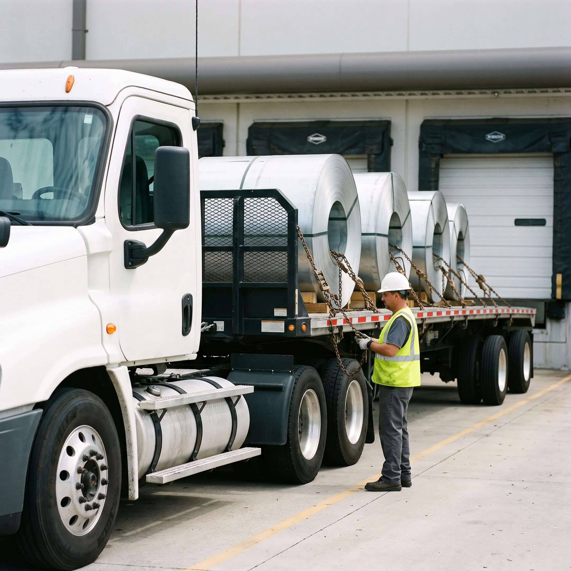 Flatbed Steel Coil Transportation