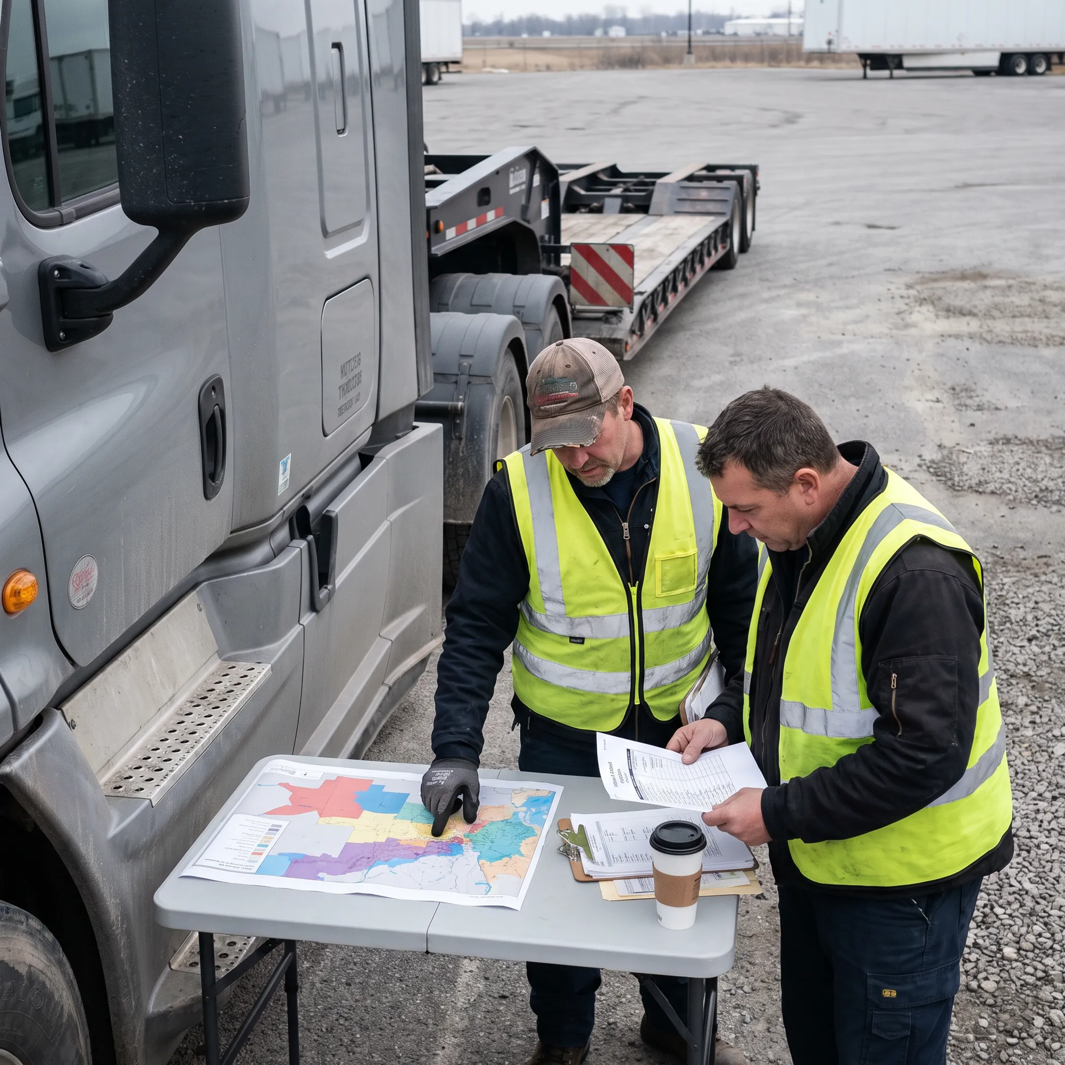 Heavy haul team planning route and equipment