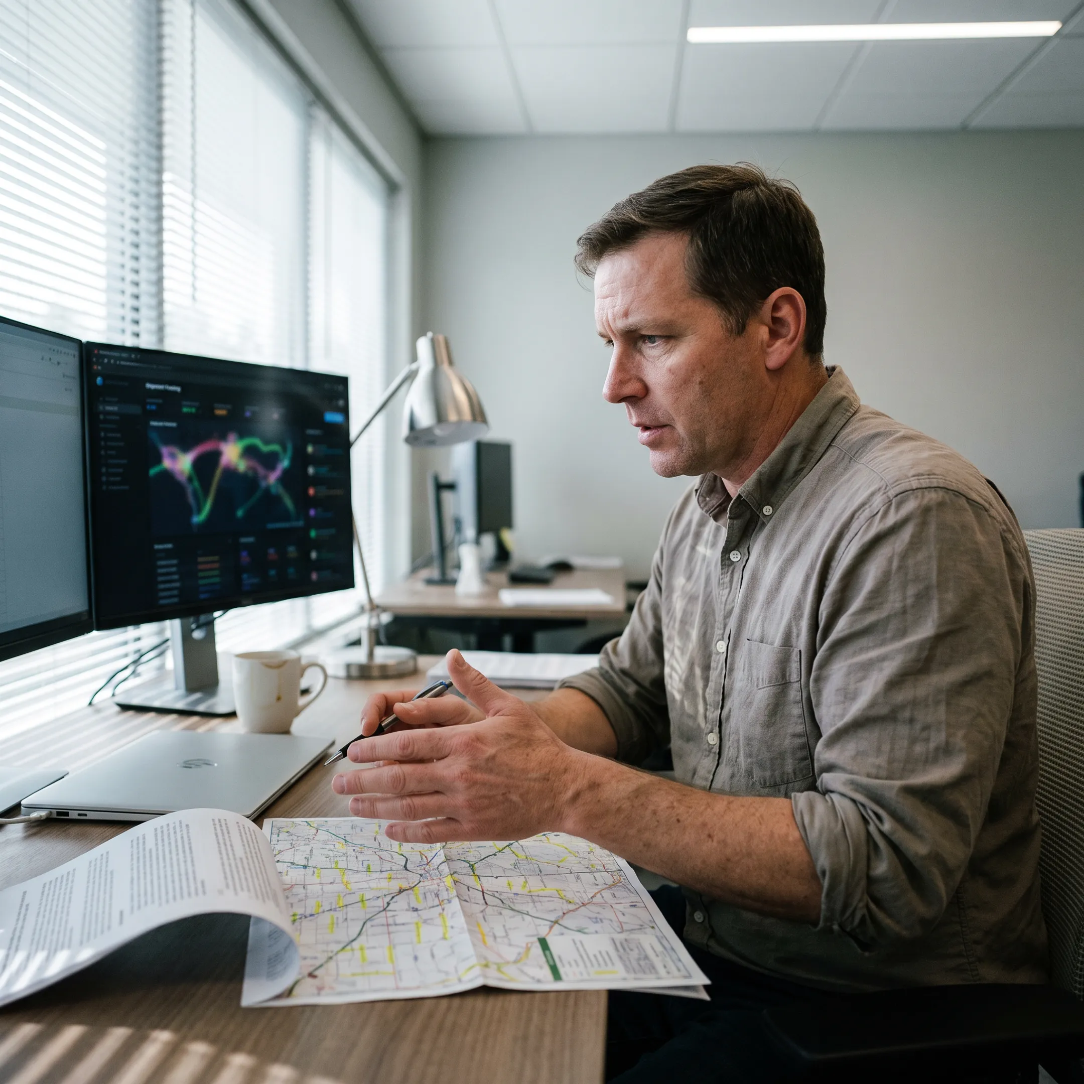 Flatbed trucking route planning and freight coordination