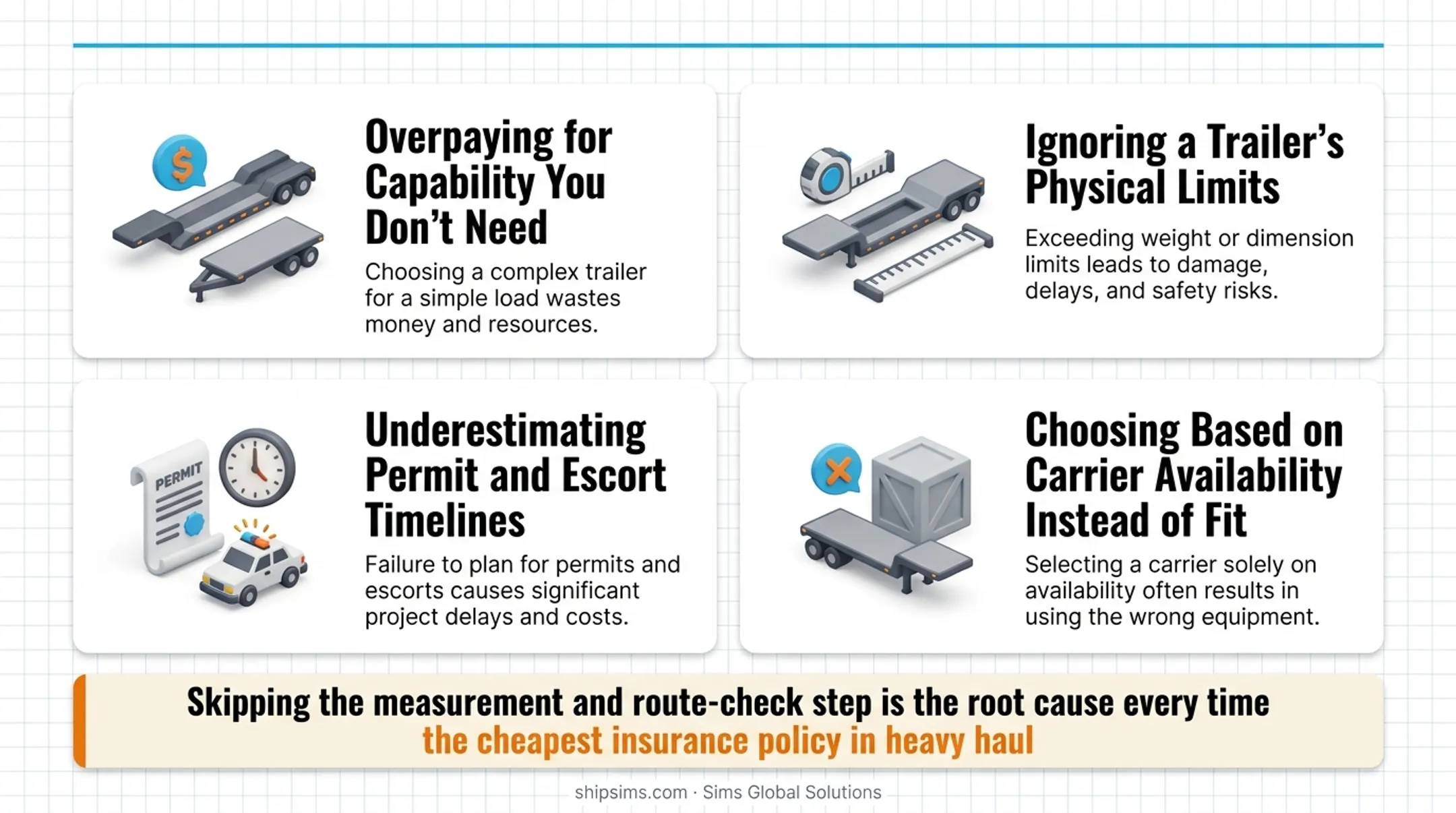 Four common mistakes to avoid when selecting a heavy haul trailer