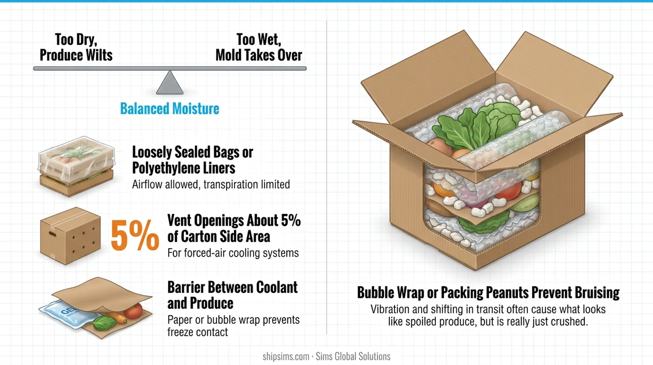 5-step process for shipping fresh produce from packaging to tracking
