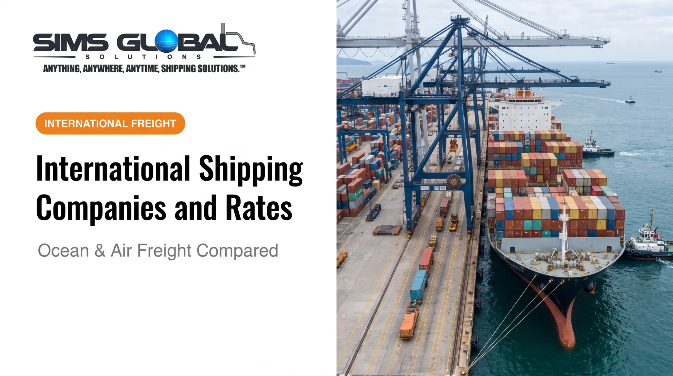 International Shipping Companies and Rates