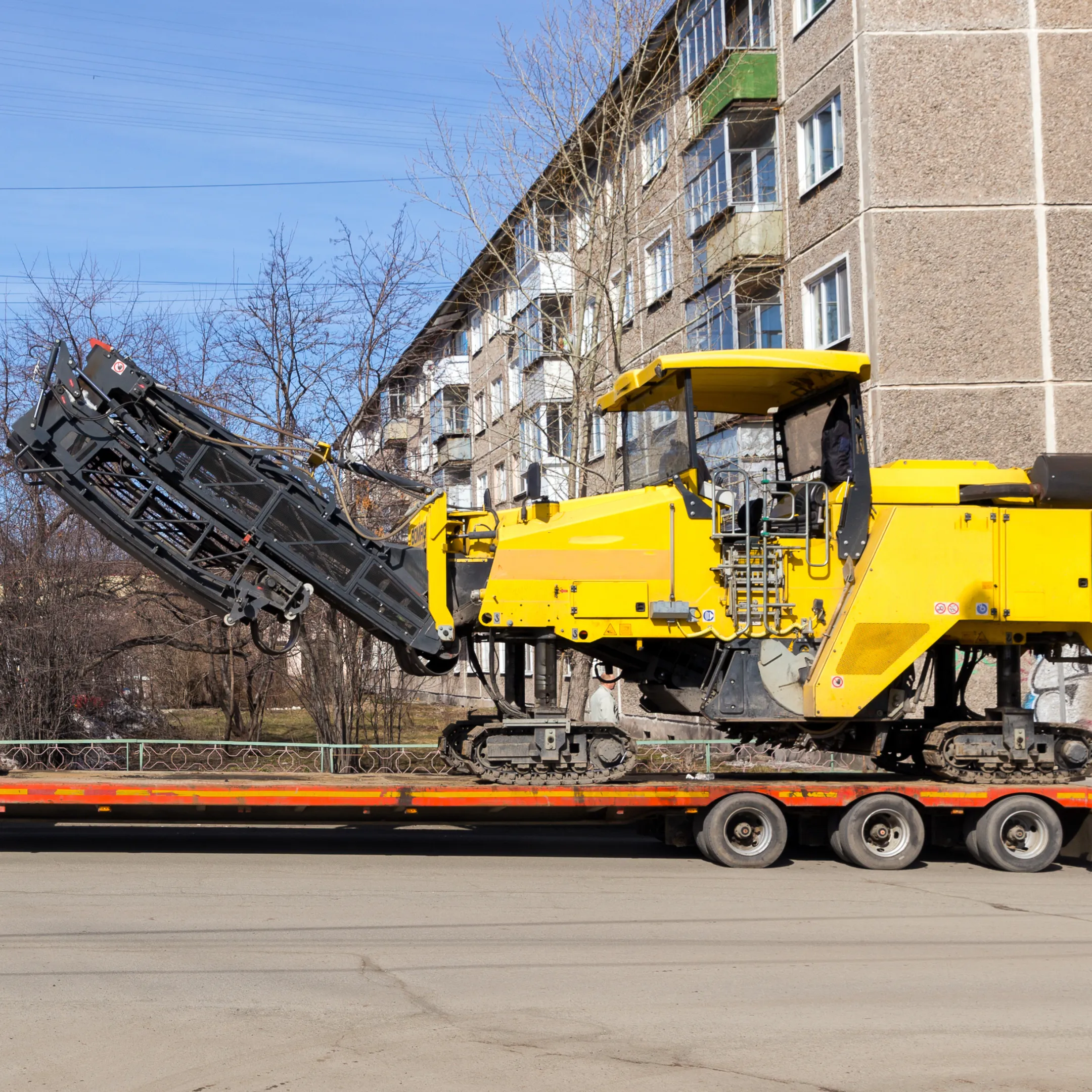 Heavy haul logistics team planning equipment transport