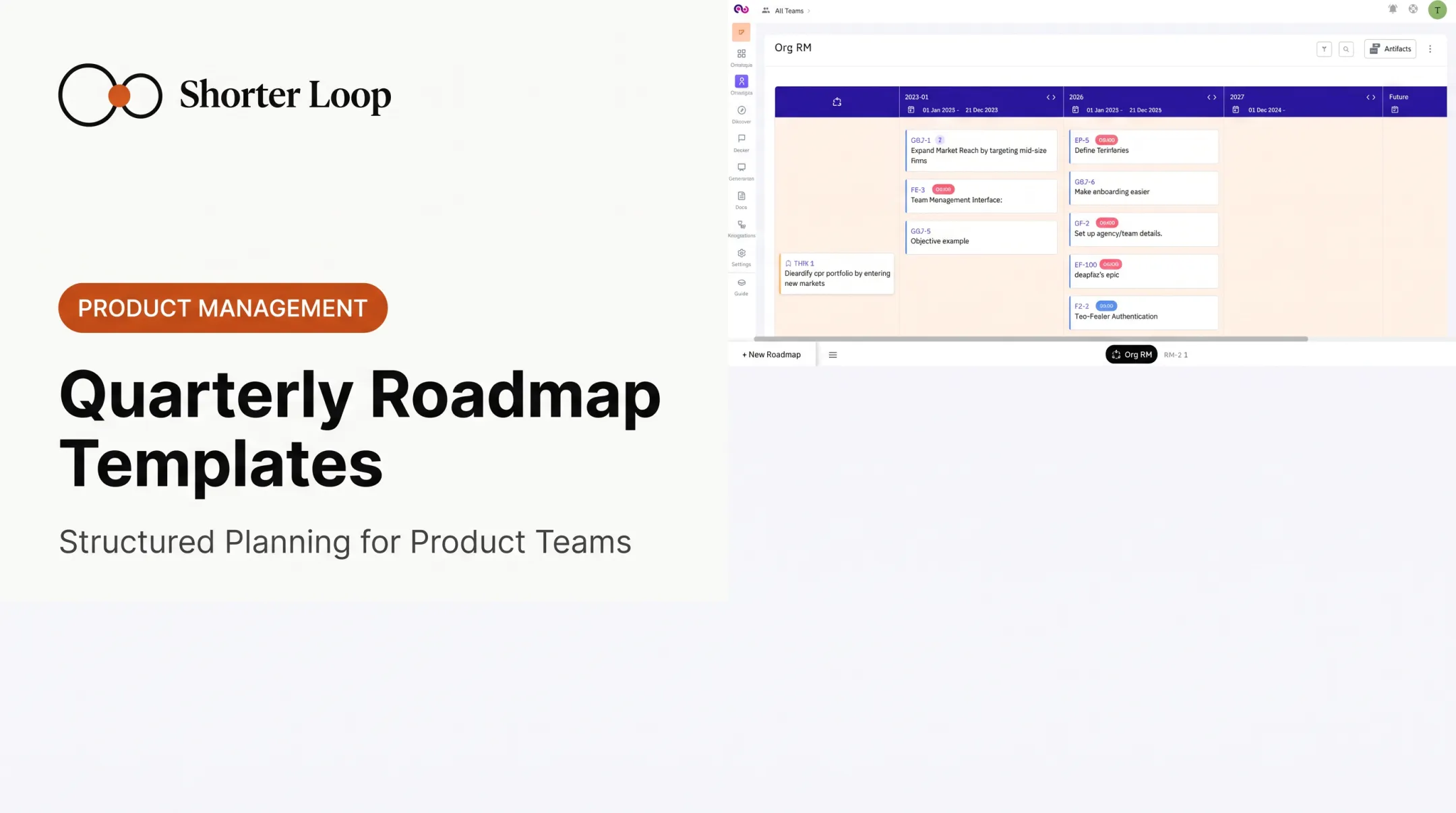 Quarterly roadmap planning across multiple product teams