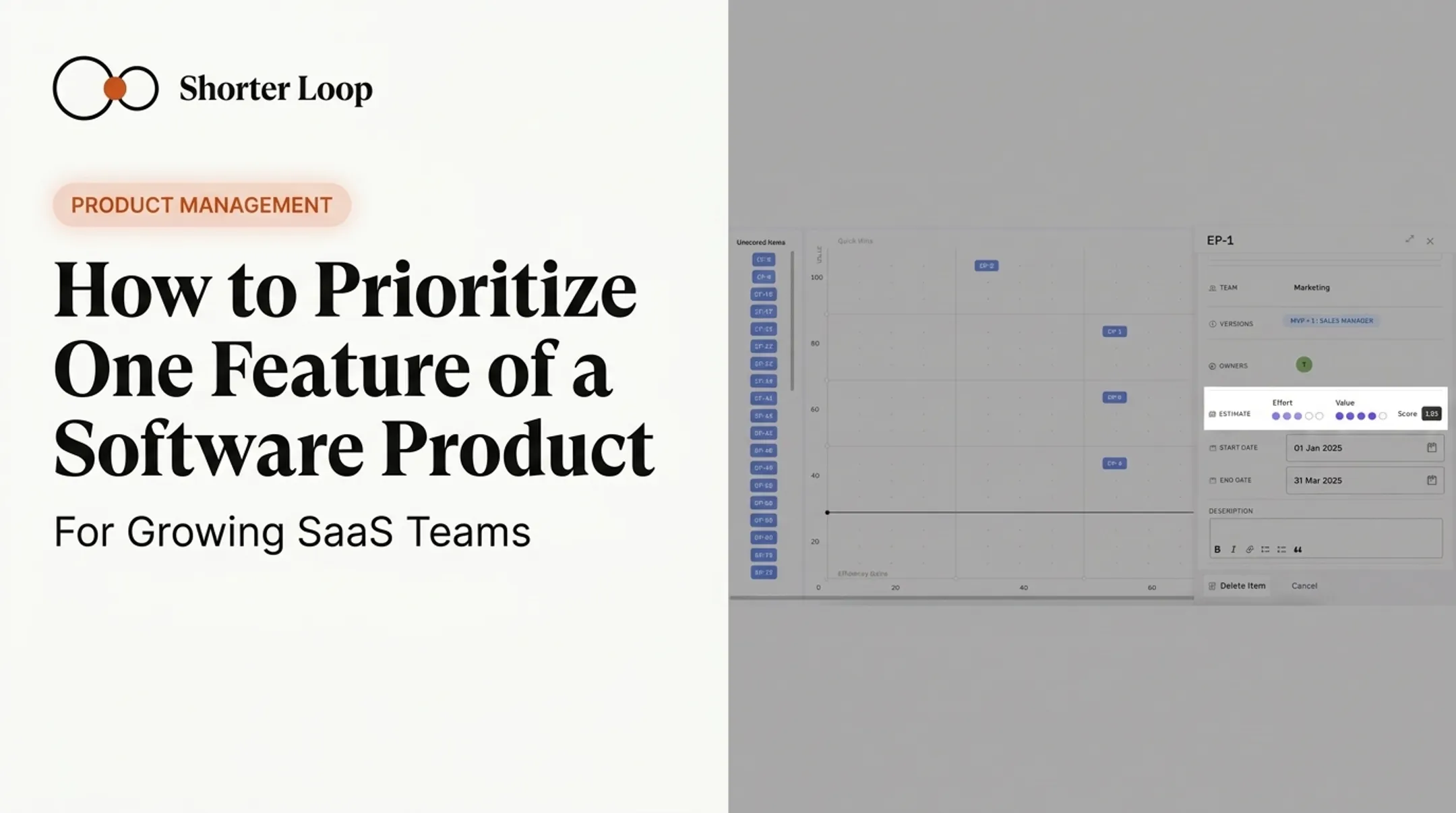 How to Prioritize One Feature of a Software Product