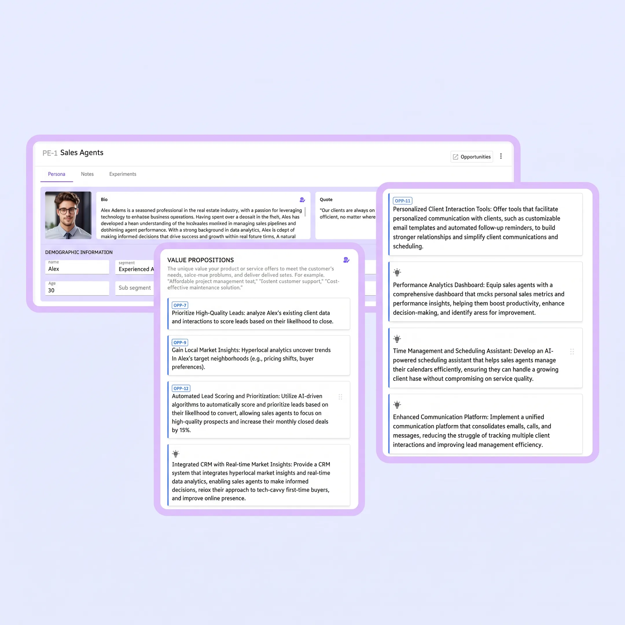 Product team reviewing connected user research insights and customer evidence on a collaborative platform