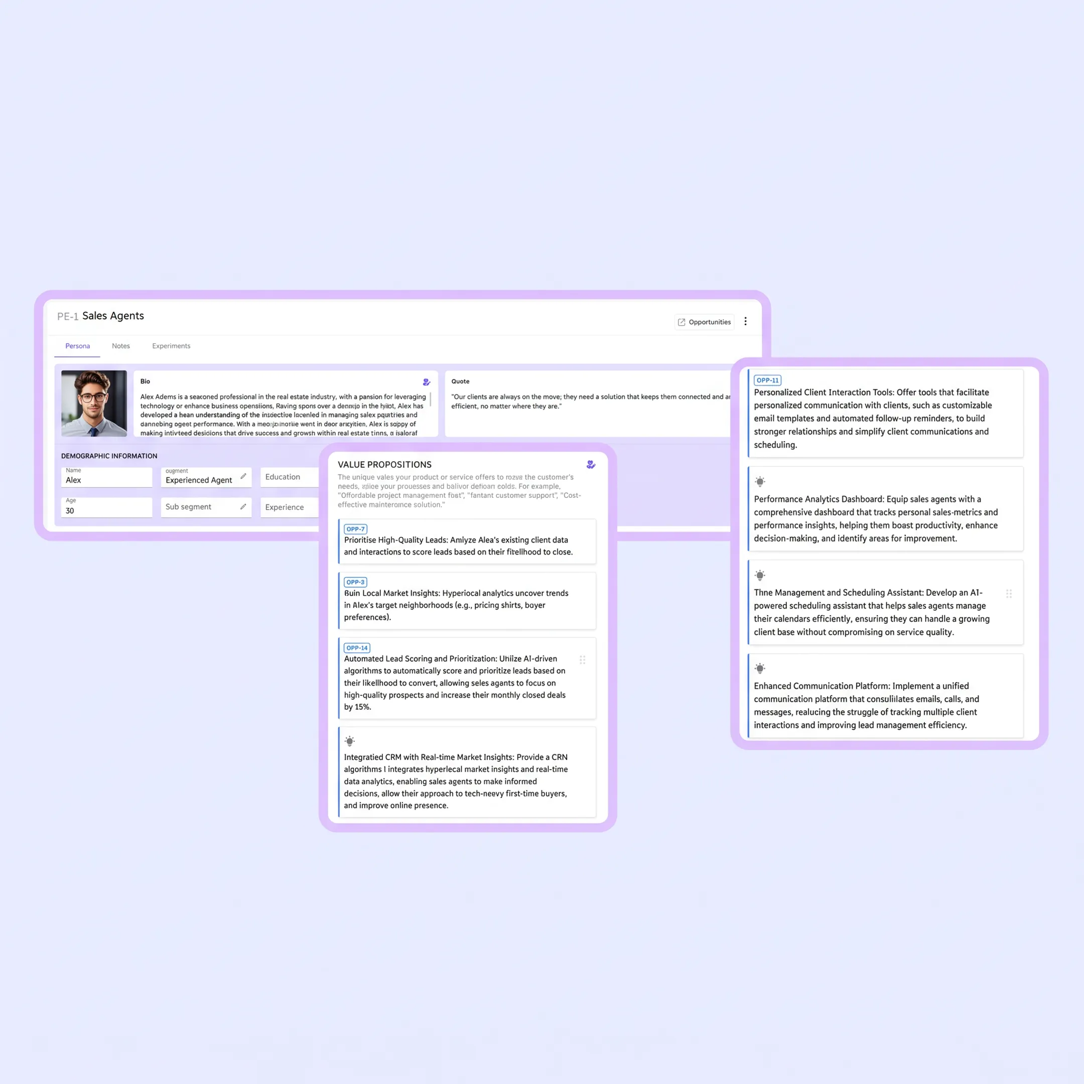Product team reviewing organized customer feedback in a collaborative software portal