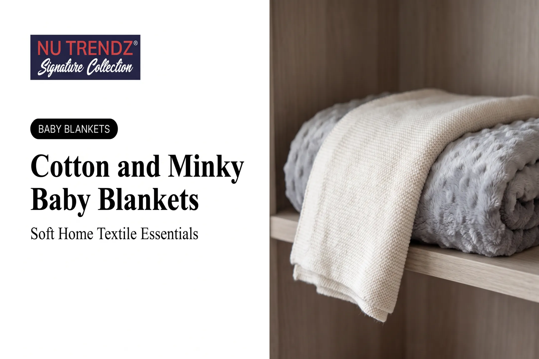 Cotton and Minky Baby Blankets