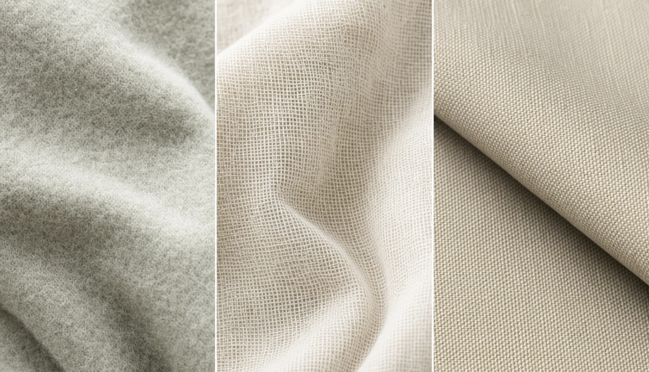 Flannel muslin and organic cotton baby blanket fabric swatches compared