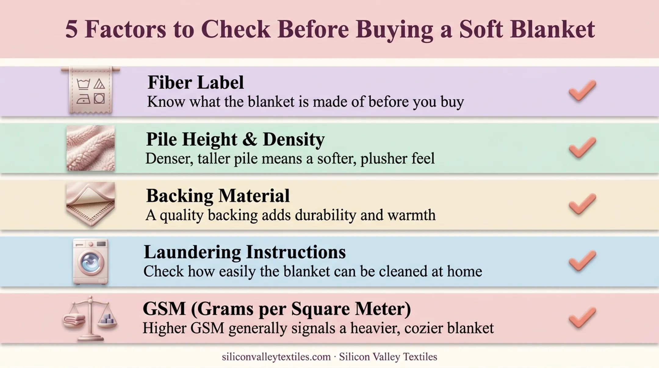 Five key factors to check before buying a soft blanket