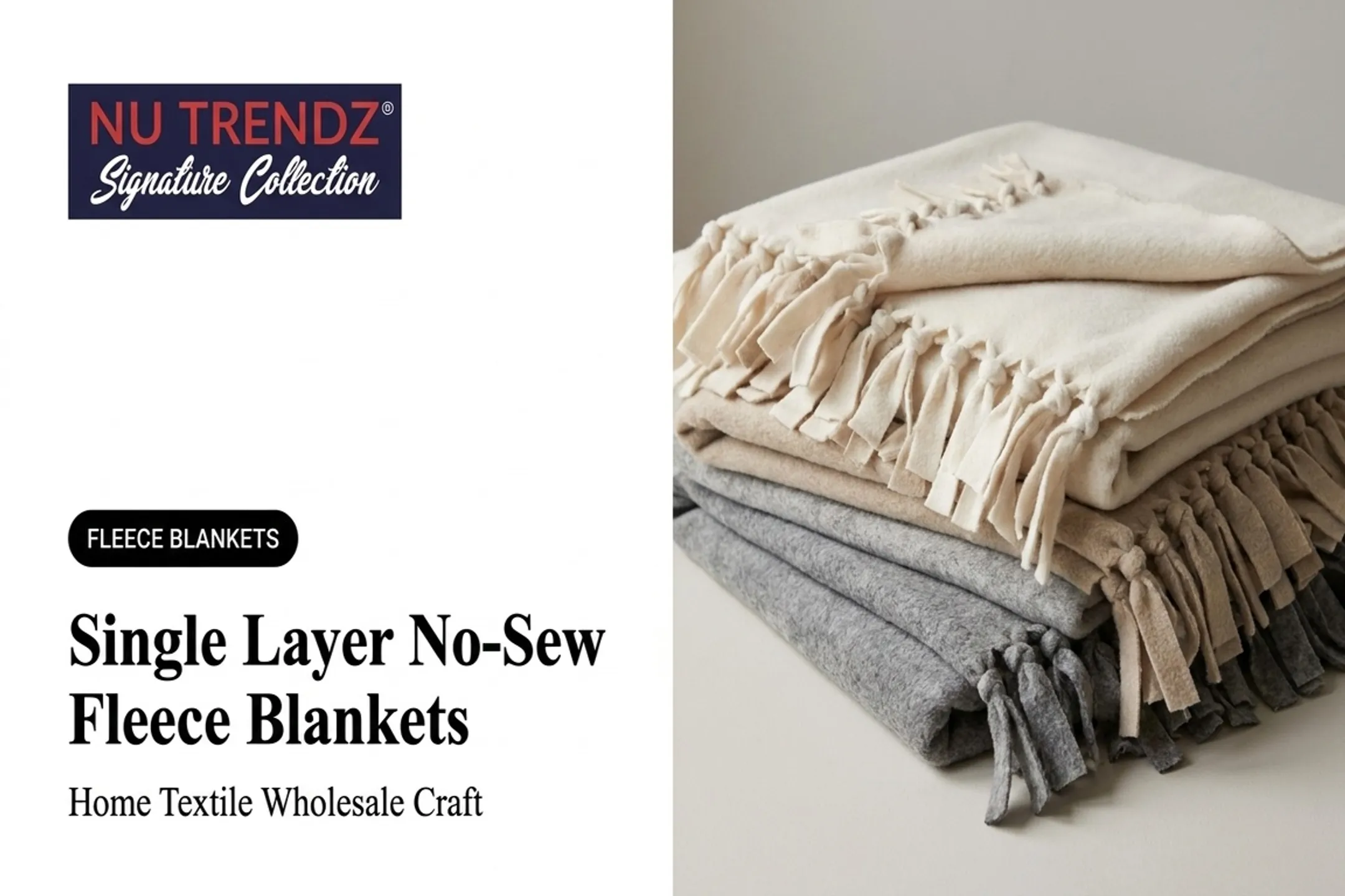 Single Layer No-Sew Fleece Blankets