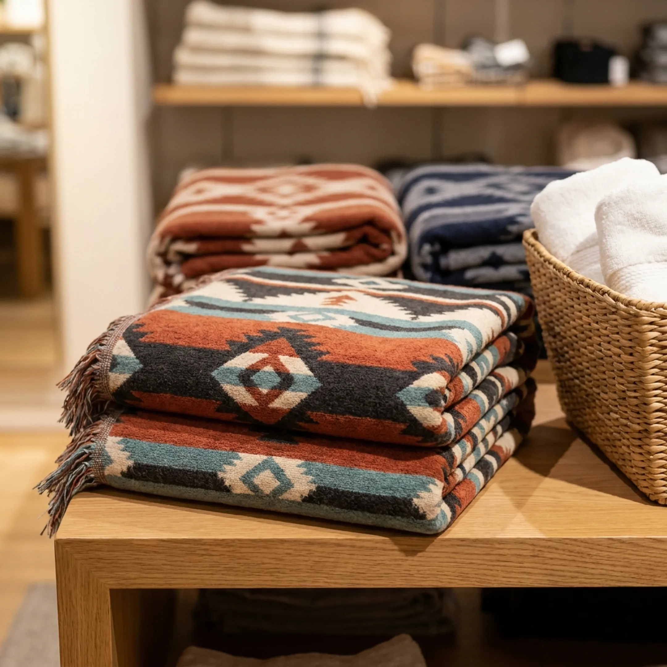 Native Heritage patterned blanket