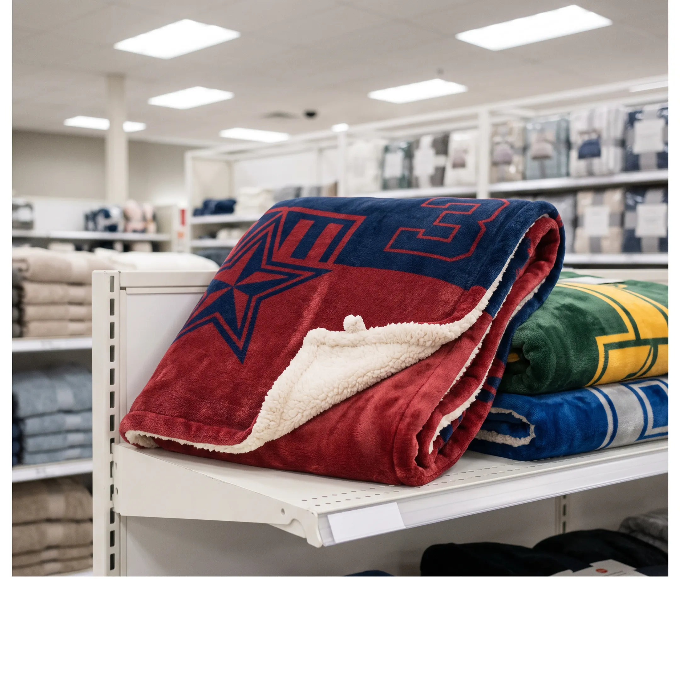 Sports fan merchandise blankets