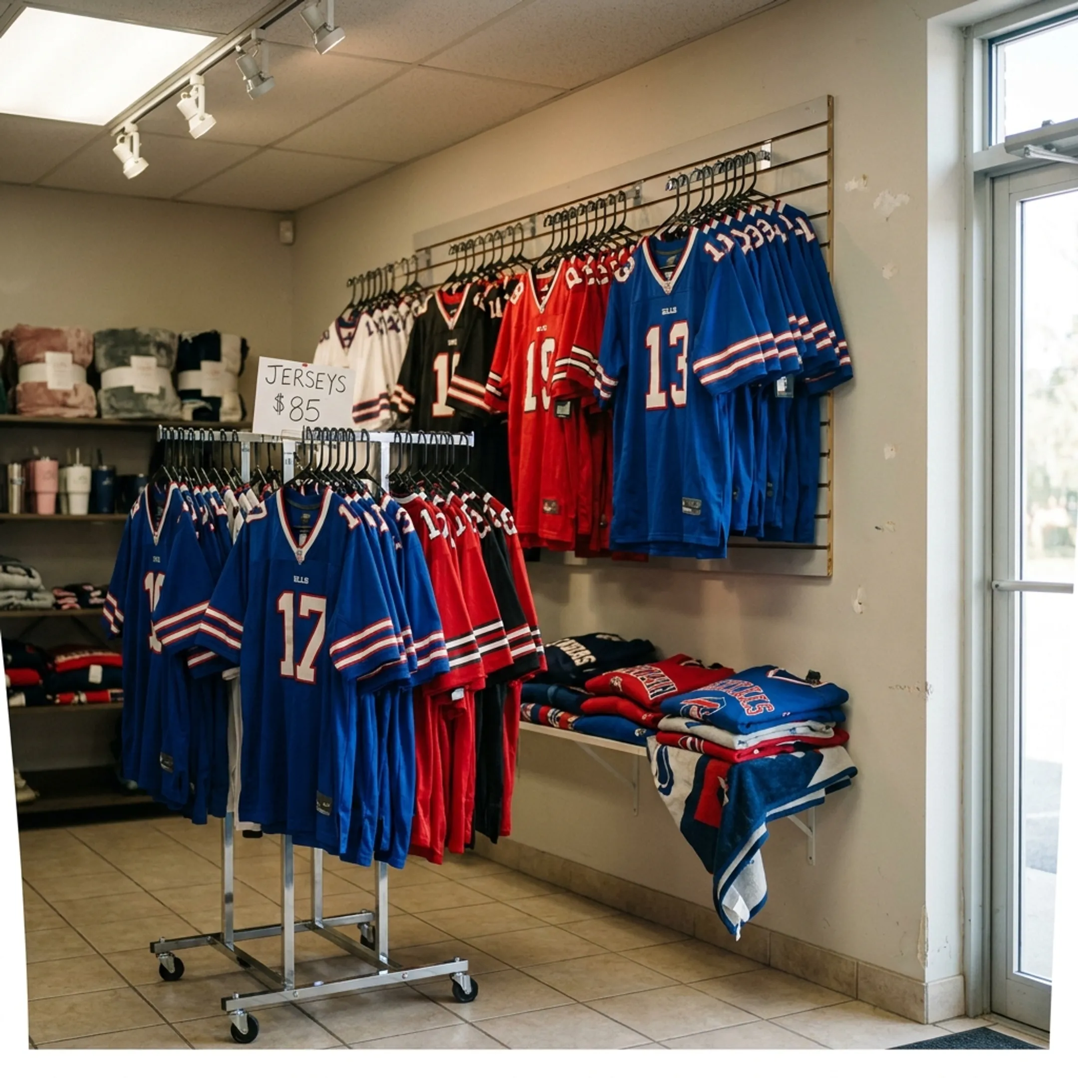 Sports jersey retail display