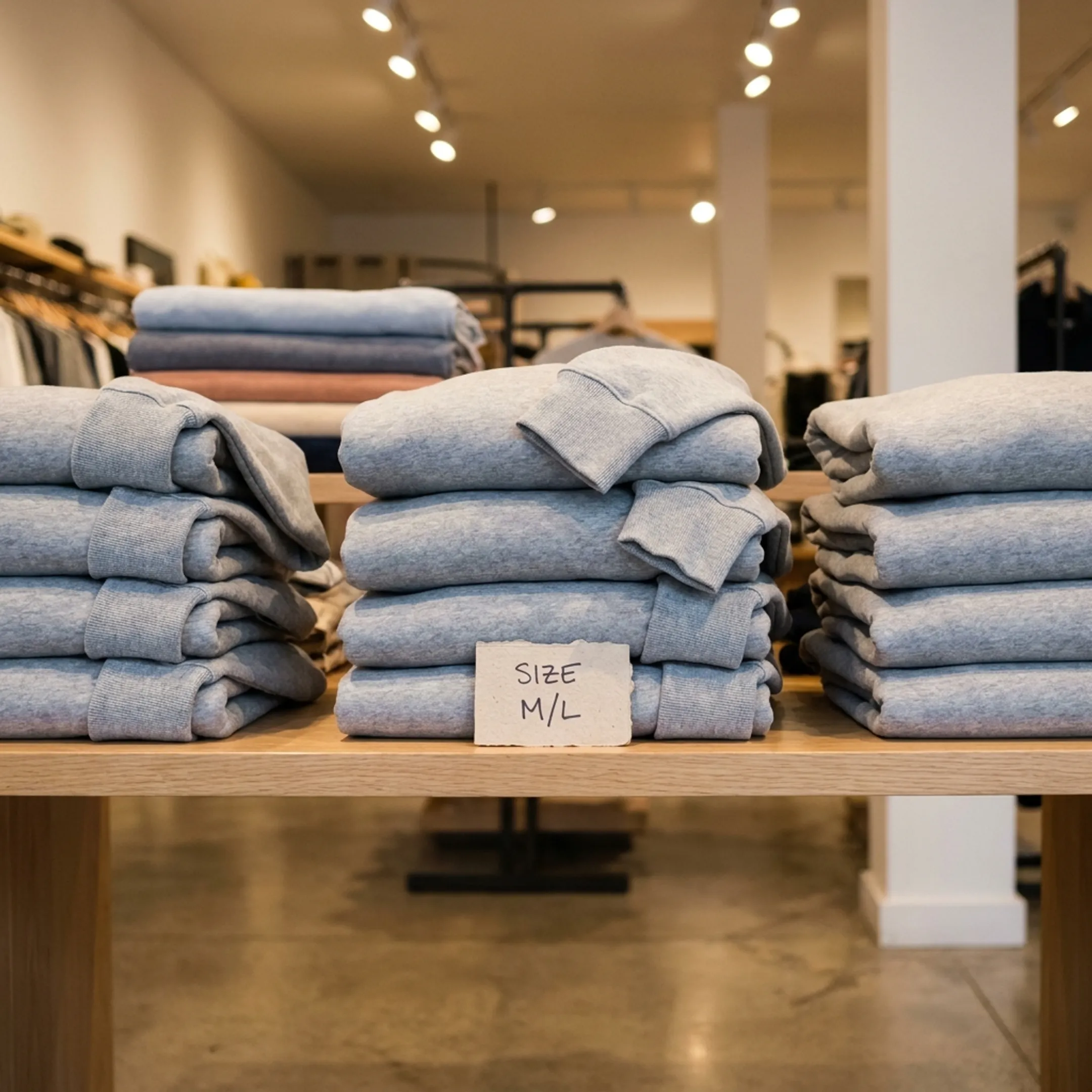 Casual apparel retail rack