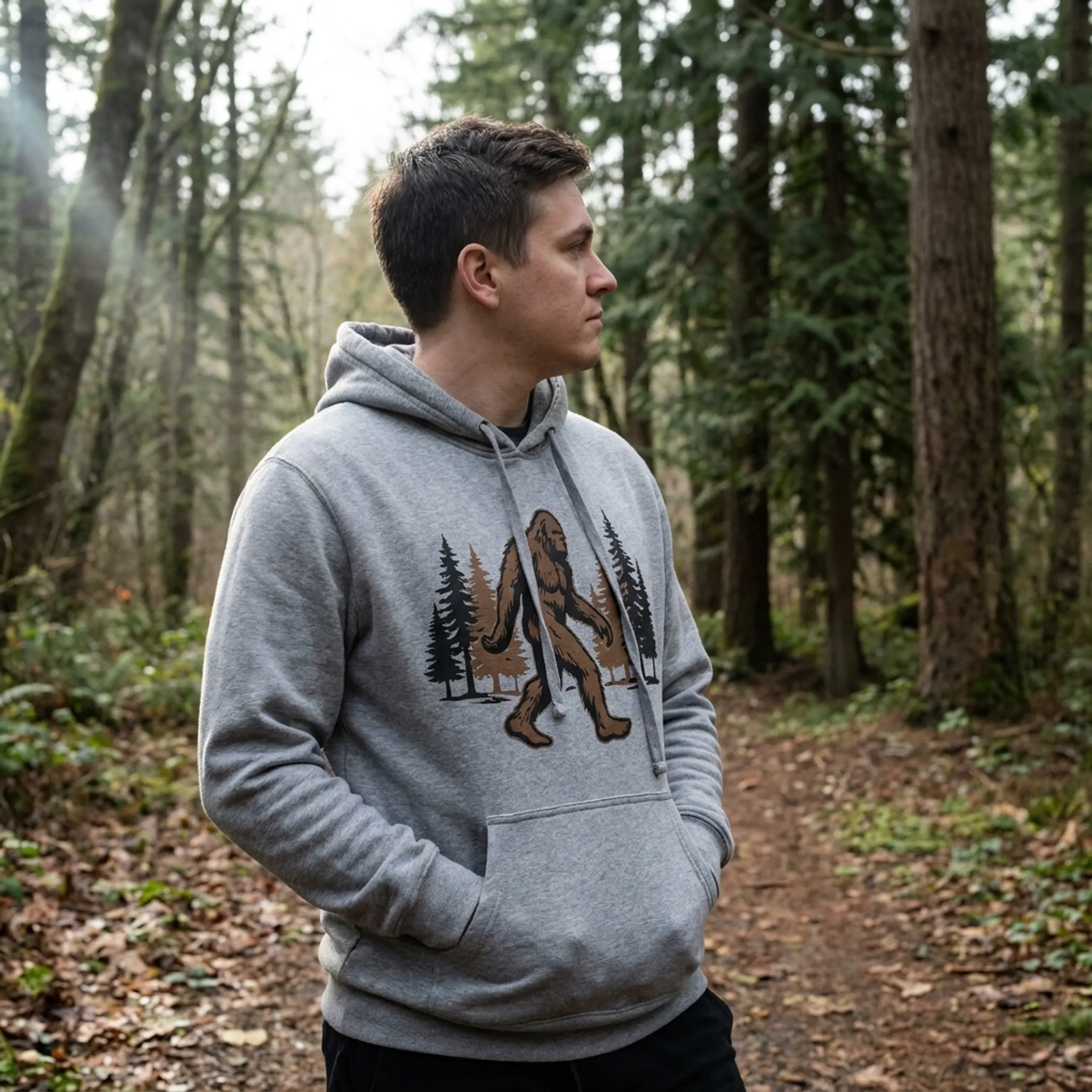 Bigfoot themed hoodie