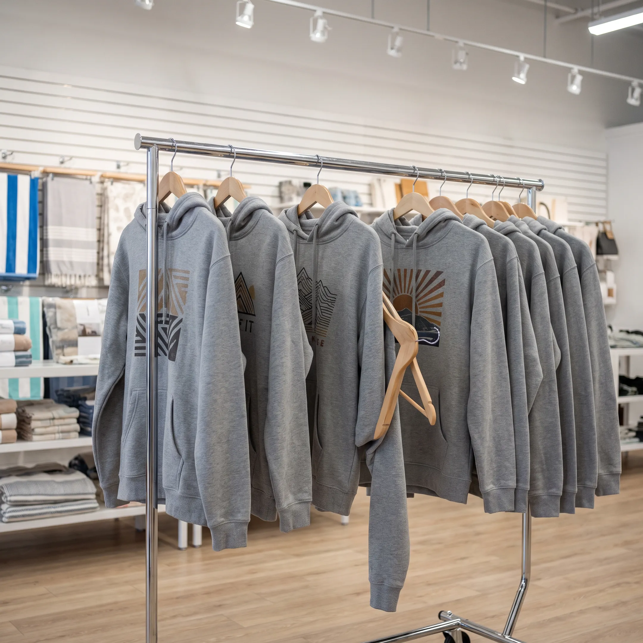 Casual apparel retail display