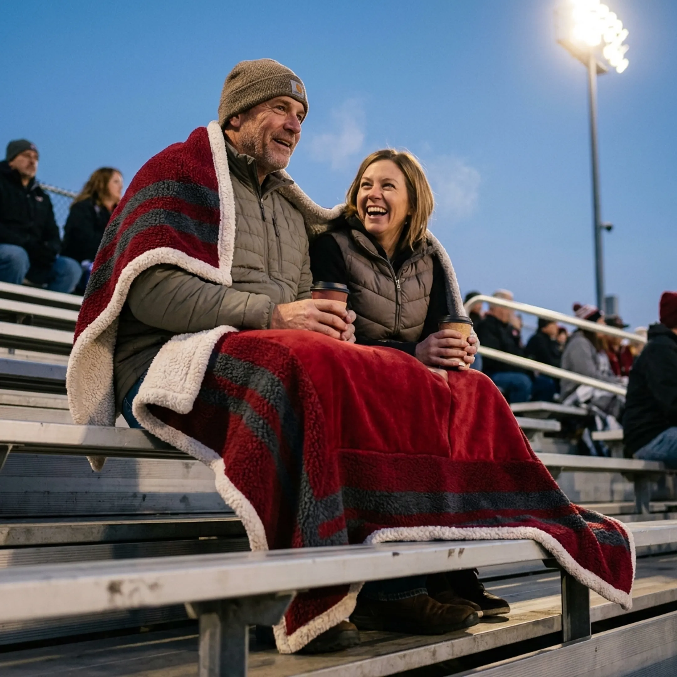 Sporting event fan blanket