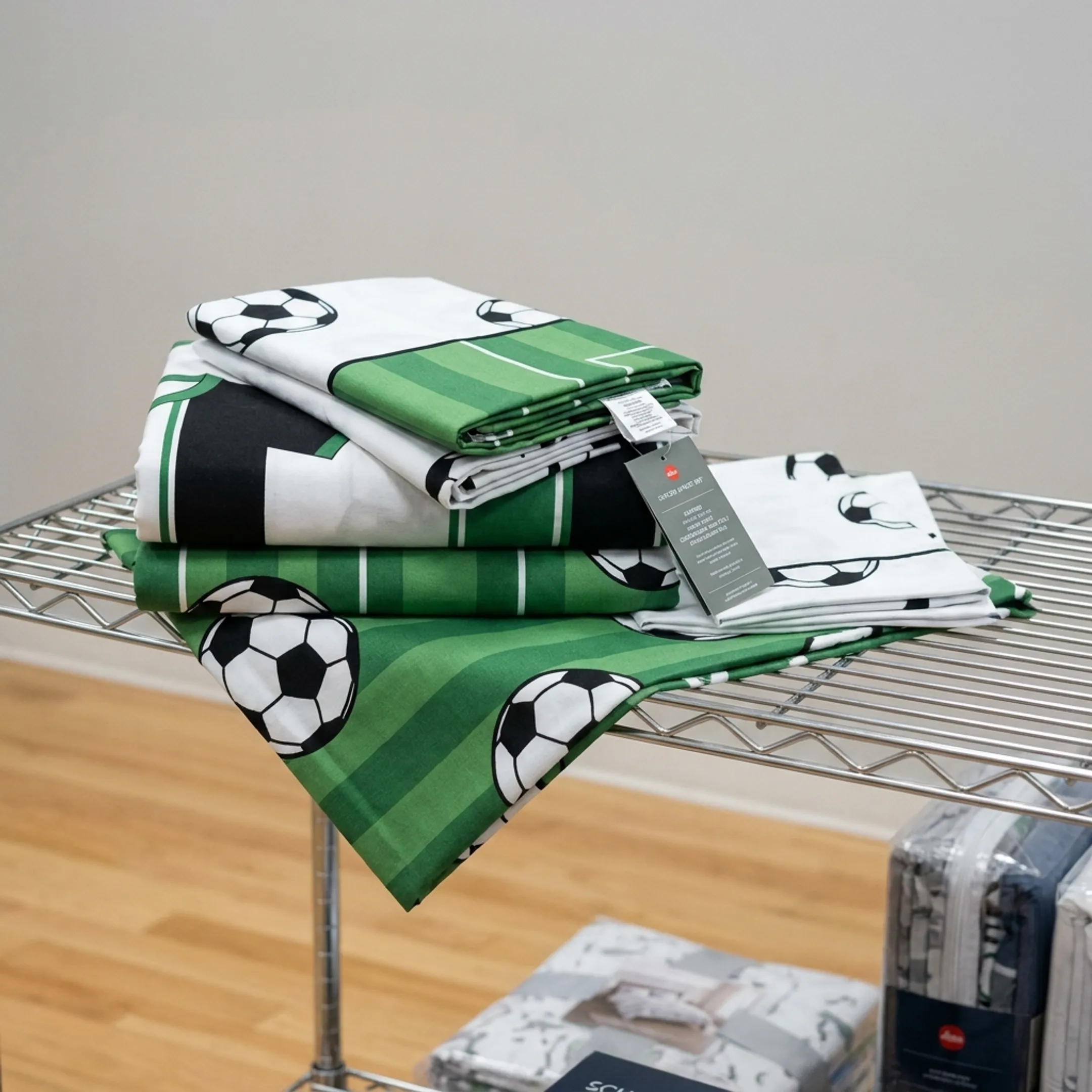 Licensed soccer fan bed sheets