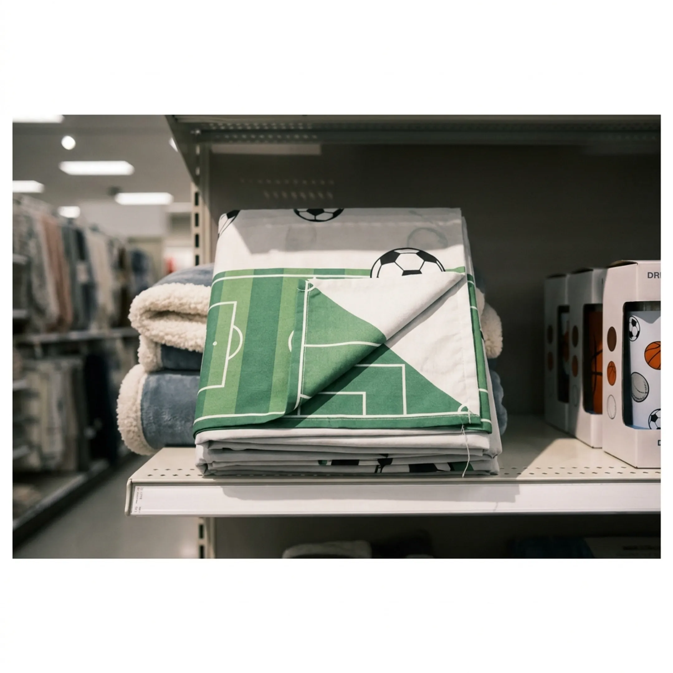 Soccer fan merchandise bedding