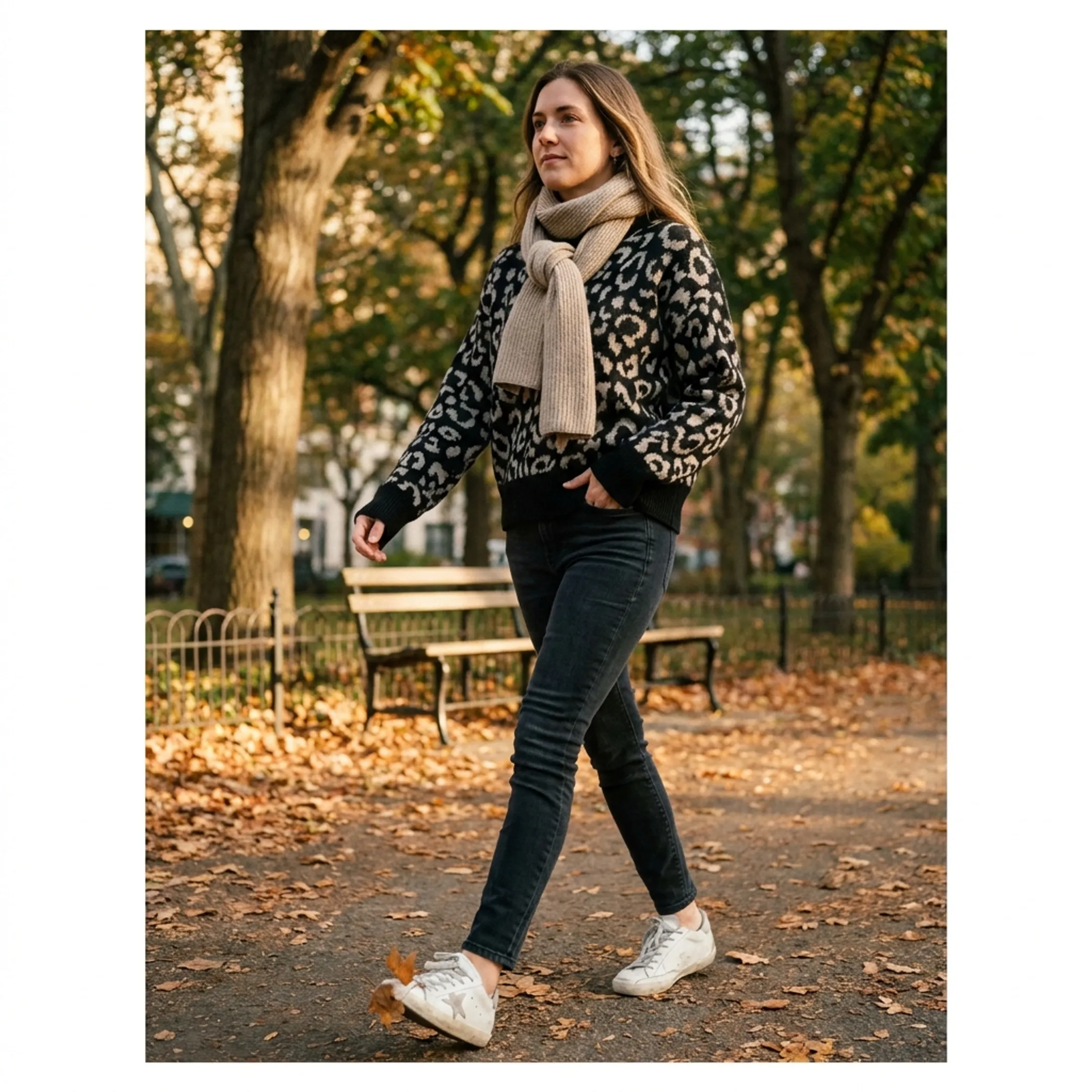 Casual apparel collection featuring black pullovers