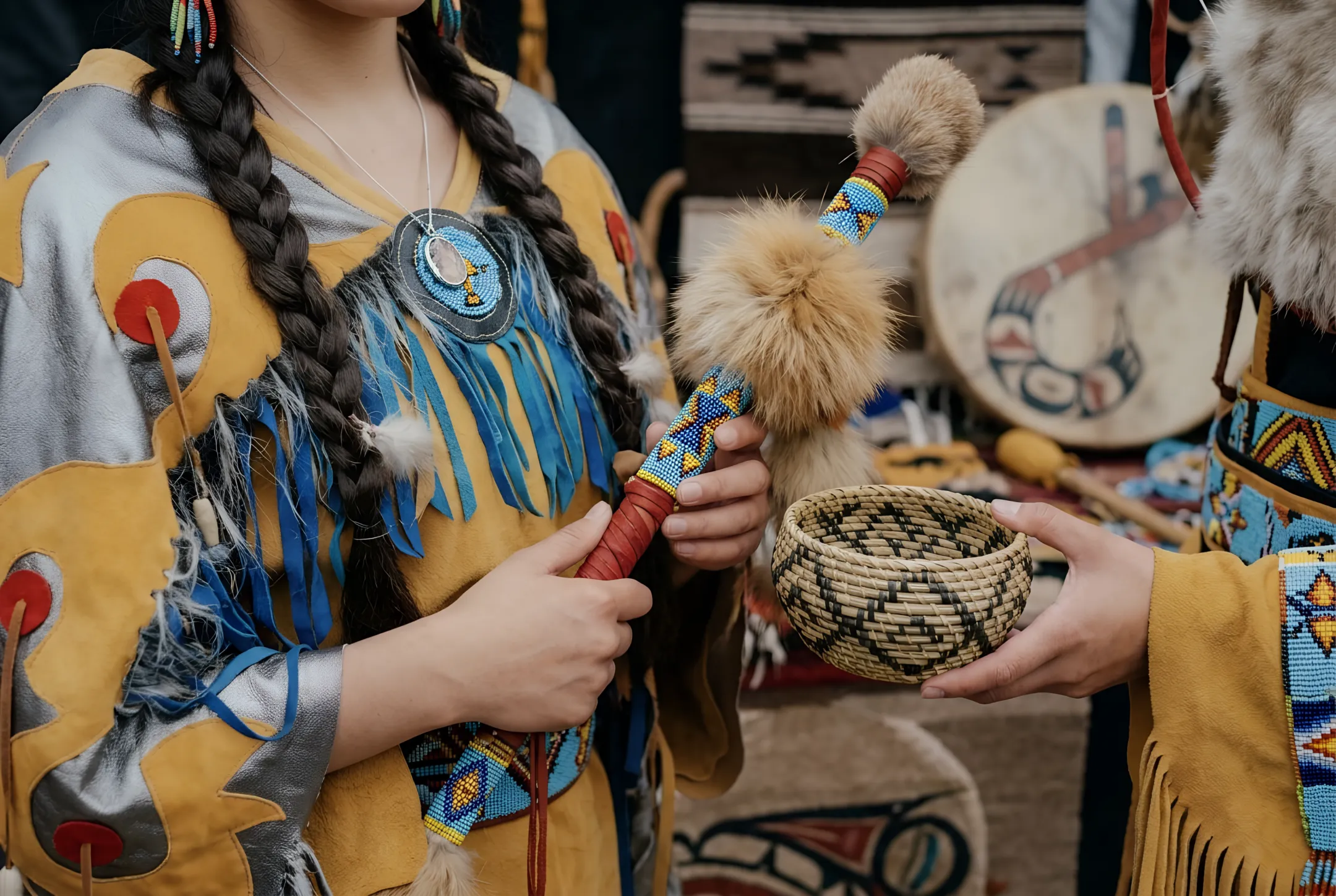 Native American Plush Fleece Blankets
