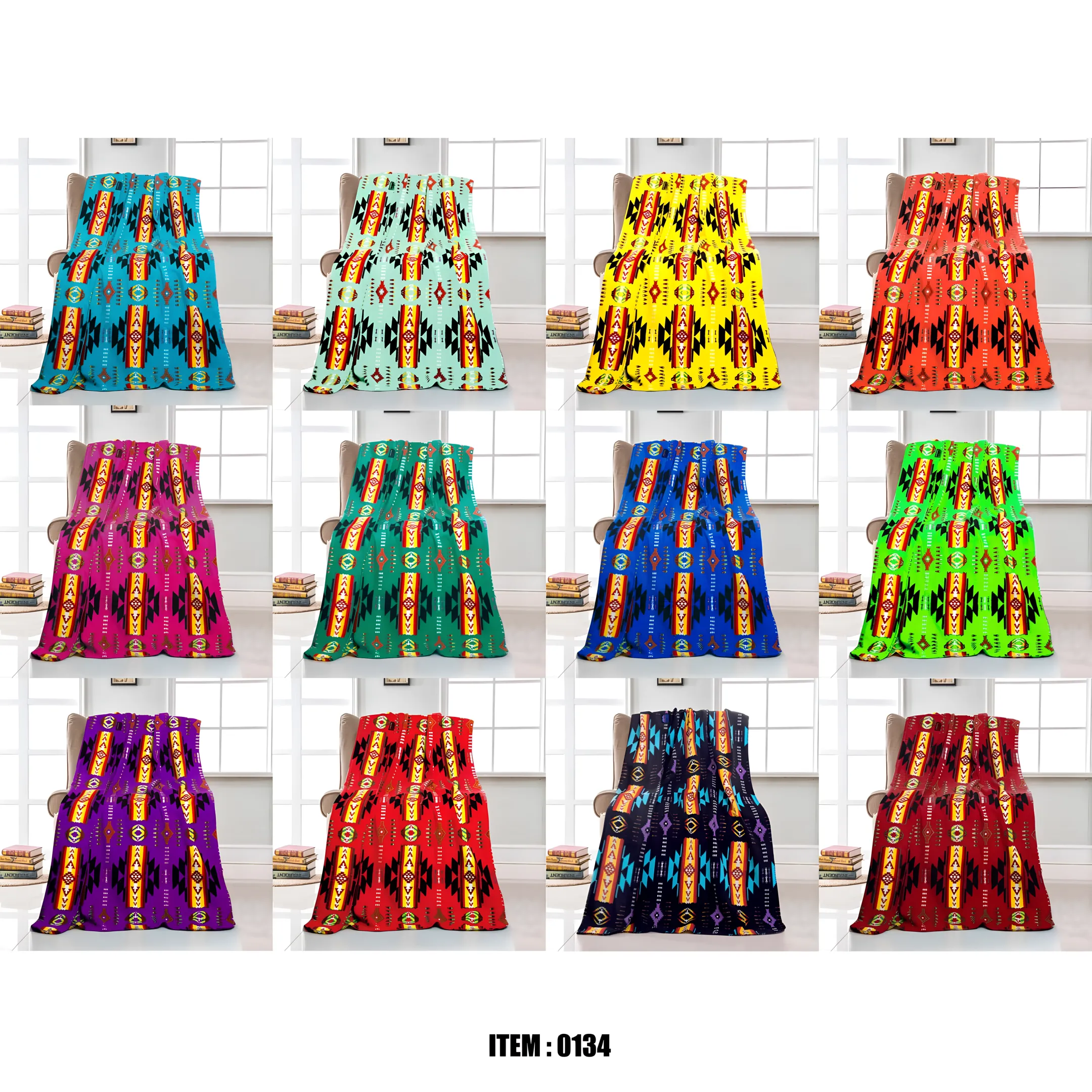 Native Heritage Polar Fleece Throw Blanket Assortment