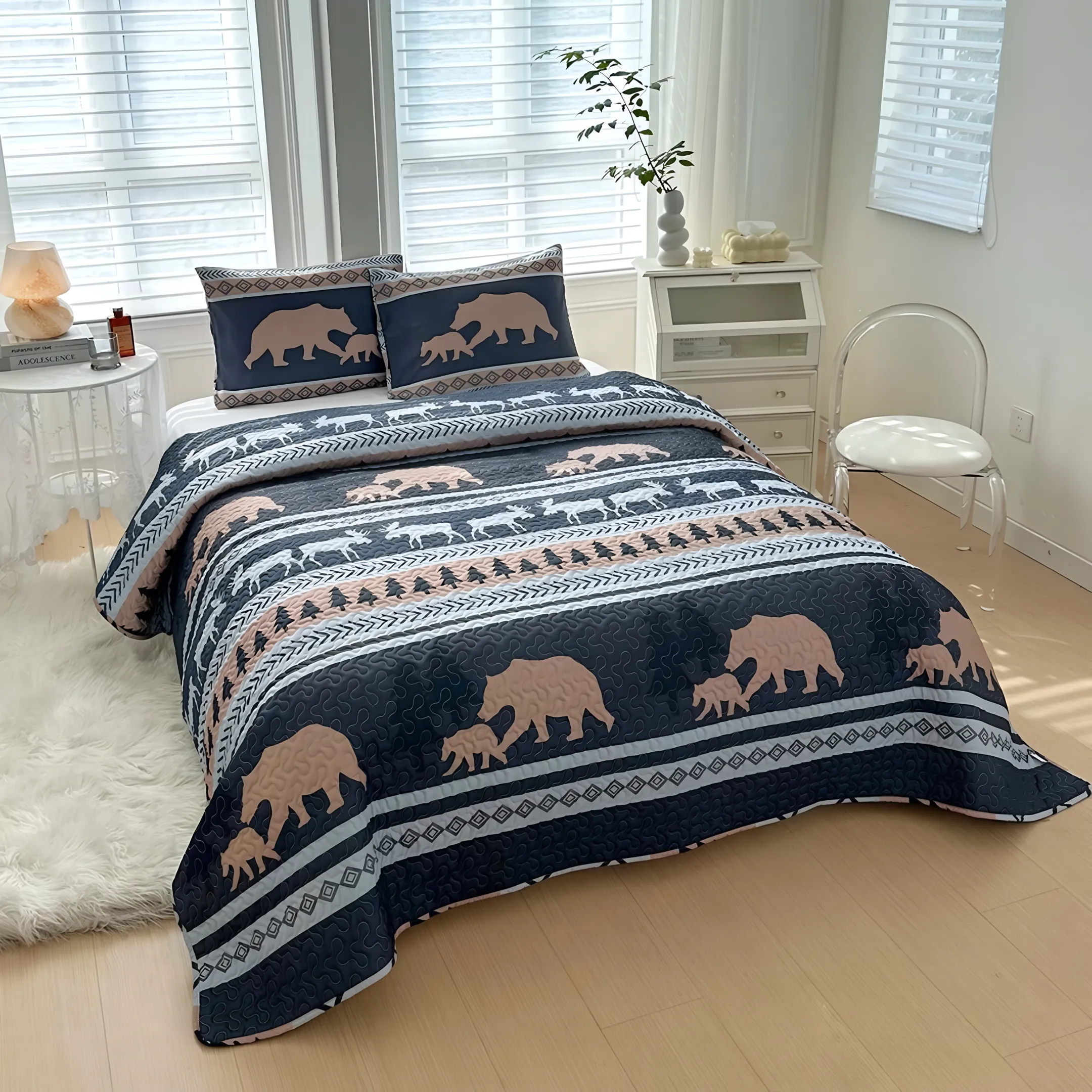 Reversible Quilts, Coverlets and Sets